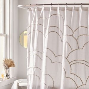 ISO aella tufted cloud shower curtain